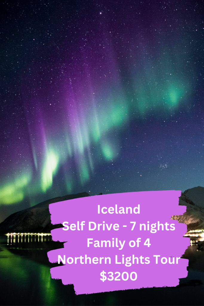 Travel itinerary featuring Iceland and the Northern Lights