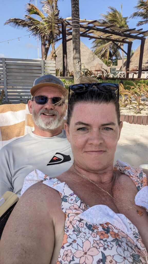 Enjoying the beach